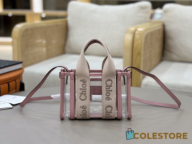 Colestore Chloé Mini Woody Tote Bag In Jelly Blushy Beige 20x14x6cm - 1