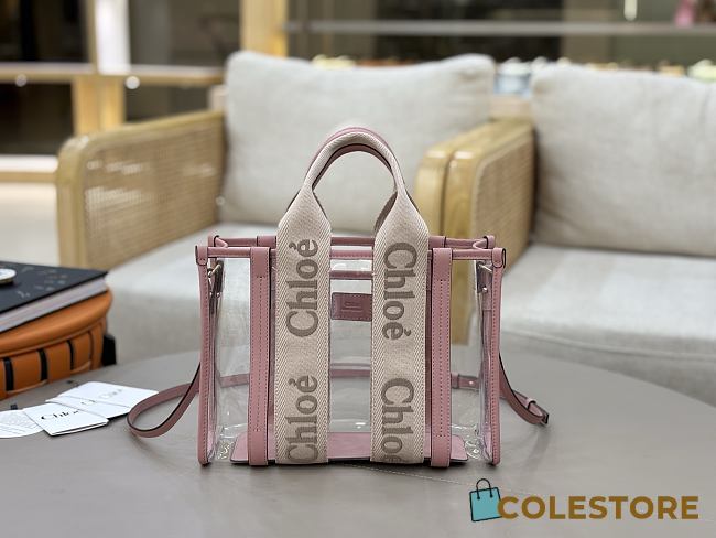 Colestore Chloé Medium Woody Tote Bag In Jelly Blushy Beige 26x20x8cm - 1
