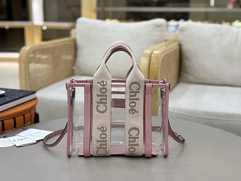 Colestore Chloé Medium Woody Tote Bag In Jelly Blushy Beige 26x20x8cm