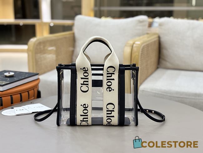 Colestore Chloé Medium Woody Tote Bag In Jelly Black 26x20x8cm - 1