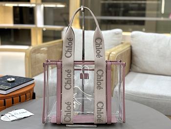 Colestore Chloé Large Woody Tote Bag In Jelly Blushy Beige 37x26x12cm