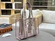 Colestore Chloé Large Woody Tote Bag In Jelly Blushy Beige 37x26x12cm - 2