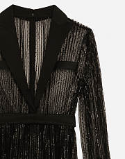 Colestore Dolce & Gabbana Sequin-Embellished Midi Dress Black  - 2