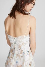 Colestore Ermanno Scervino Luxury Silk Blend Long Dress with Floral Devoré  - 2