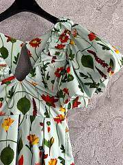 Colestore Agua Bendita Printed Cotton Short Dress Multicolour - 4