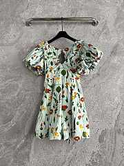Colestore Agua Bendita Printed Cotton Short Dress Multicolour - 2