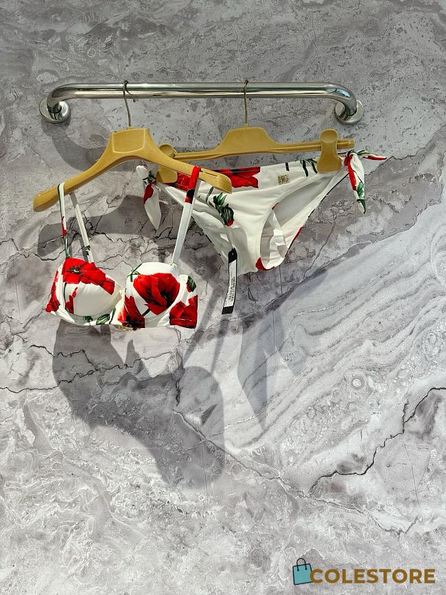 Colestore Dolce & Gabbana  Red Flowers Bikini - 1