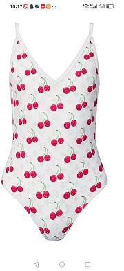 Colestore Louis Vuitton Cherry White Swimsuit/Bikini - 1