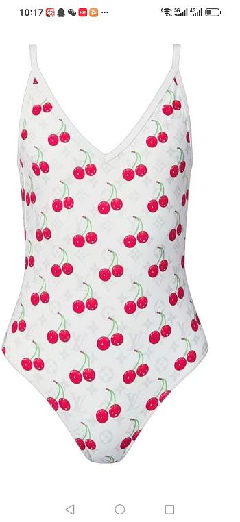 Colestore Louis Vuitton Cherry White Swimsuit/Bikini