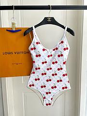 Colestore Louis Vuitton Cherry White Swimsuit/Bikini - 4