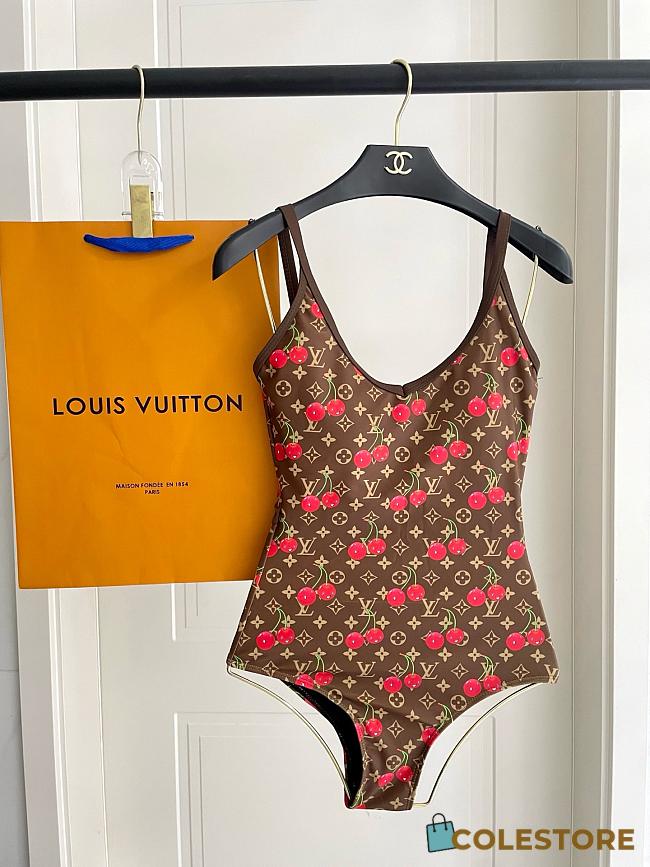 Colestore Louis Vuitton Cherry Brown Swimsuit/Bikini - 1