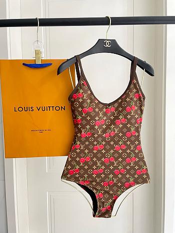 Colestore Louis Vuitton Cherry Brown Swimsuit/Bikini