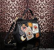 Colestore Dolce & Gabbana 90s Sicily Bag with Logo Print Multicolor 25x12x20cm - 4