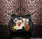 Colestore Dolce & Gabbana 90s Sicily Bag with Logo Print Multicolor 25x12x20cm - 3