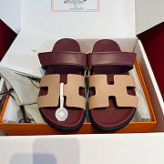 Colestore Hermes Chypre sandal Beige Perlino / Rouge H - 1