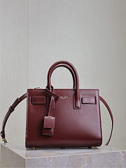 Colestore YSL Saint Laurent Nano Sac De Jour Dark Bordeaux 22x18x10.5cm - 1