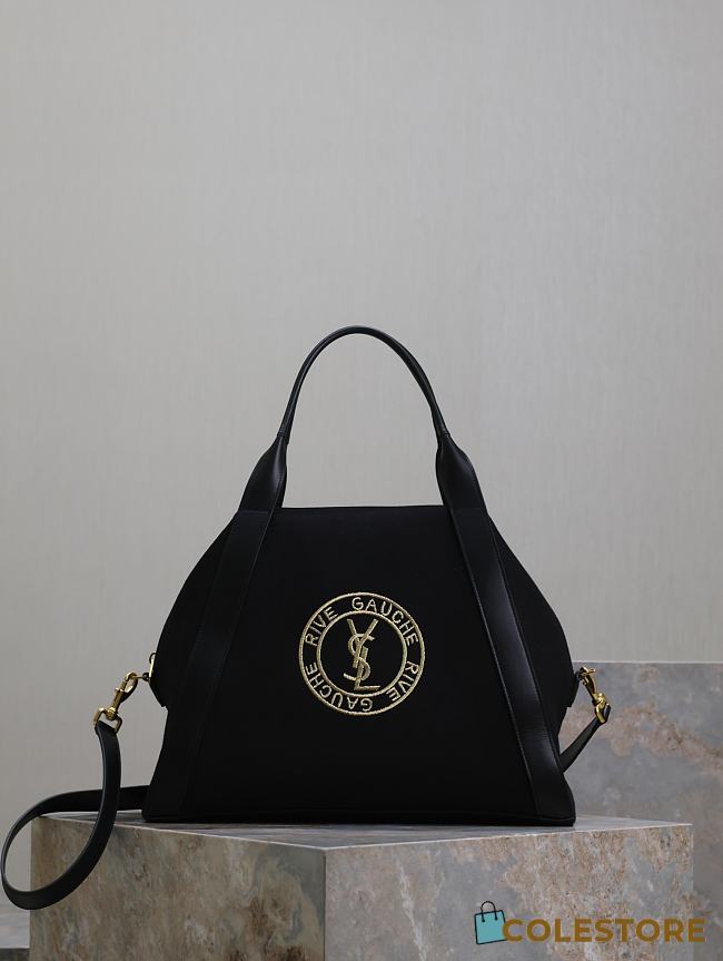 Colestore YSL Saint Laurent Rive Gauche Bowling Black 42×32×18cm - 1