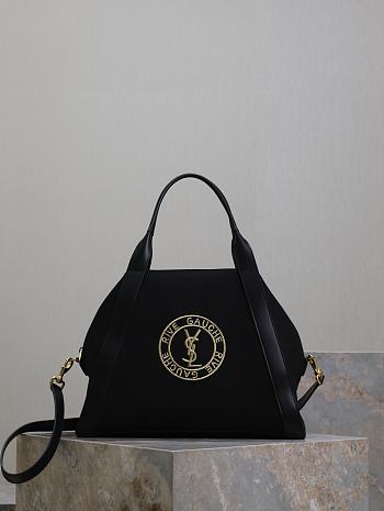 Colestore YSL Saint Laurent Rive Gauche Bowling Black 42×32×18cm