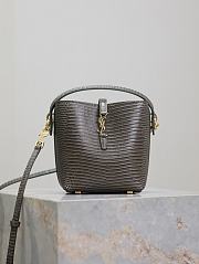 Colestore YSl Saint Laurent Le 37 Mini YSL Bucket Bag in Lizard 15x13x6cm - 1