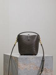 Colestore YSl Saint Laurent Le 37 Mini YSL Bucket Bag in Lizard 15x13x6cm - 6
