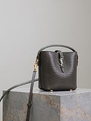 Colestore YSl Saint Laurent Le 37 Mini YSL Bucket Bag in Lizard 15x13x6cm - 5