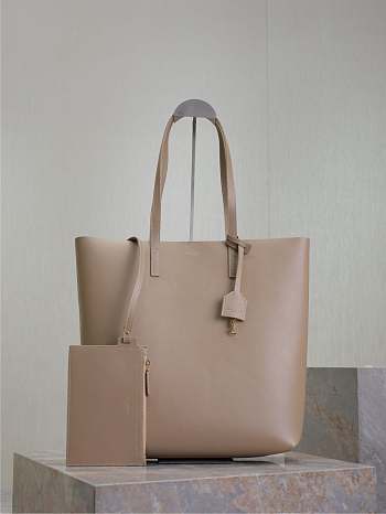 Colestore YSL Saint Laurent Shopping Tote Bag beige 32.5×35×10.5cm