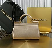 Colestore Dolce & Gabbana Sicily Gold Tone Handbag 18x11x6cm - 3