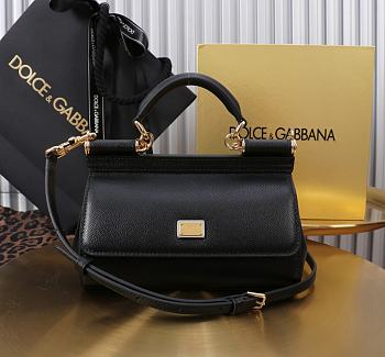 Colestore Dolce & Gabbana Sicily Black Handbag 18x11x6cm