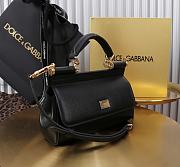 Colestore Dolce & Gabbana Sicily Black Handbag 18x11x6cm - 6