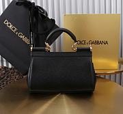 Colestore Dolce & Gabbana Sicily Black Handbag 18x11x6cm - 4