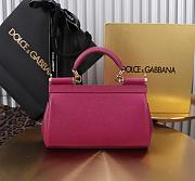 Colestore Dolce & Gabbana Sicily Pink Handbag 18x11x6cm - 6
