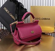 Colestore Dolce & Gabbana Sicily Pink Handbag 18x11x6cm - 5