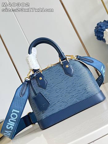 Colestore Louis Vuitton Alma BB Denim Blue 23.5 x 17.5 x 11.5 cm