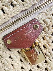 Colestore Louis Vuitton Vanity Chain Pouch Natural Tan Raffia 6.5 x 11.5 x 19cm - 5