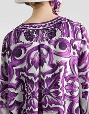 Colestore Dolce & Gabbana Majolica-print twill dress in Multicolor  - 2
