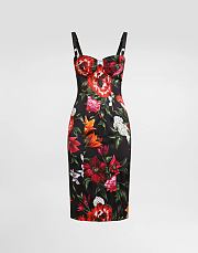 Colestore Dolce & Gabbana Flower-print satin dress in Print - 1
