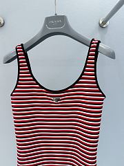 Colestore Prada Black/Red Striped Interlock Jersey One-piece Swimsuit/Bikini  - 6