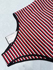 Colestore Prada Black/Red Striped Interlock Jersey One-piece Swimsuit/Bikini  - 2