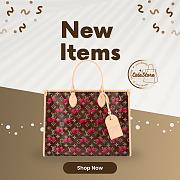 Colestore Louis Vuitton LV x TM Borsa OnTheGo GM Motivo Monogram Cherry trasparente 41x19x34cm - 1
