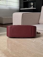 Colestore Chanel CC Quilted Caviar Shoulder Bag Burgundy Leather 29x21.5x9cm - 2