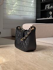 Colestore Chanel CC Quilted Caviar Shoulder Bag Black Leather 29x21.5x9cm - 5