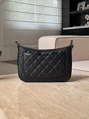 Colestore Chanel CC Quilted Caviar Shoulder Bag Black Leather 29x21.5x9cm - 3