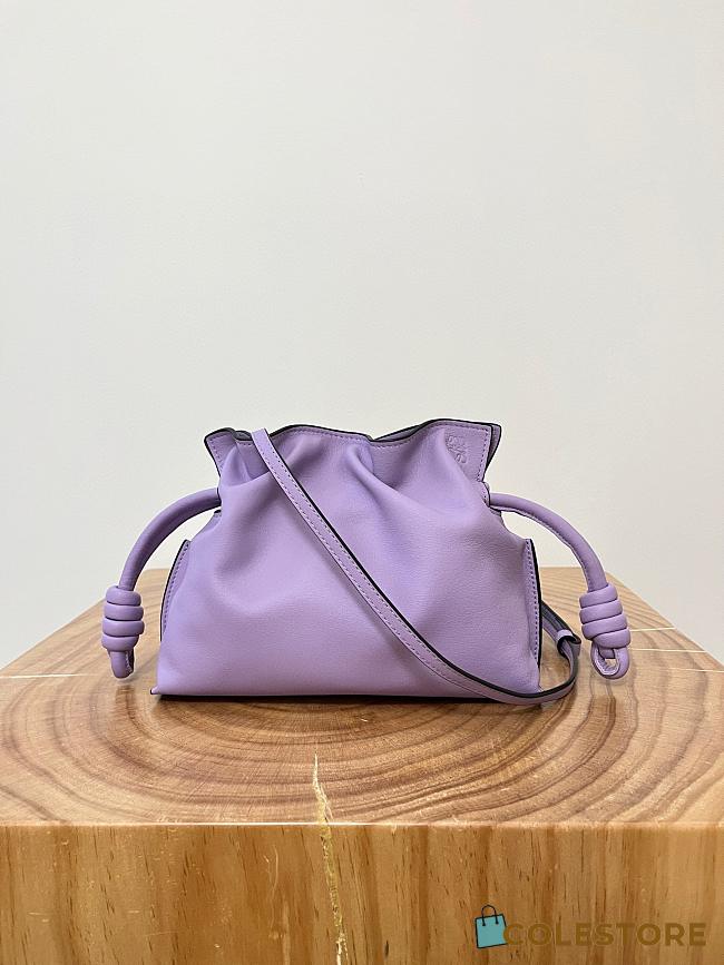 Colestore Loewe Flamenco Clutch Mini Bag in Light Mauve 23x18x9cm - 1