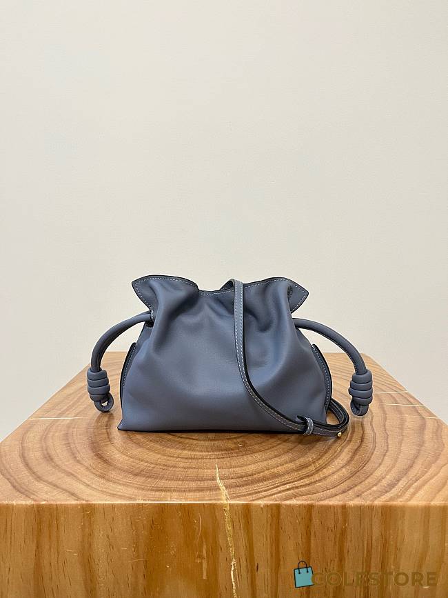 Colestore Loewe Flamenco Clutch Mini Bag in Blue 23x18x9cm - 1