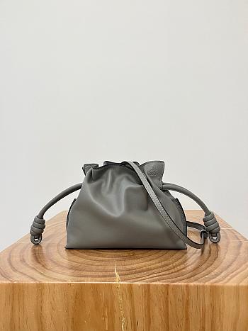 Colestore Loewe Flamenco Clutch Mini Bag in Stone Grey 23x18x9cm