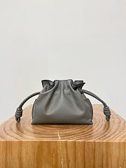 Colestore Loewe Flamenco Clutch Mini Bag in Stone Grey 23x18x9cm - 3