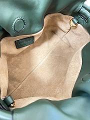 Colestore Loewe Flamenco Clutch Mini Bag in Dark Green 23x18x9cm - 4