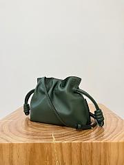 Colestore Loewe Flamenco Clutch Mini Bag in Dark Green 23x18x9cm - 2