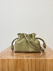 Colestore Loewe Flamenco Clutch Mini Bag in Dusty Olive 23x18x9cm - 1