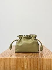 Colestore Loewe Flamenco Clutch Mini Bag in Dusty Olive 23x18x9cm - 4